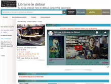 Tablet Screenshot of librairie-le-detour.fr